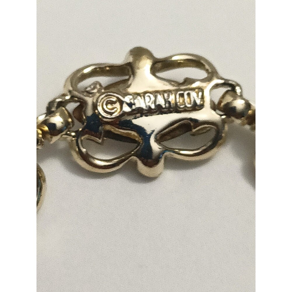 SARAH COVENTRY 1959 Sabrina Fair Watermelon Jelly Rhinestone Bracelet Small - Picture 5 of 6